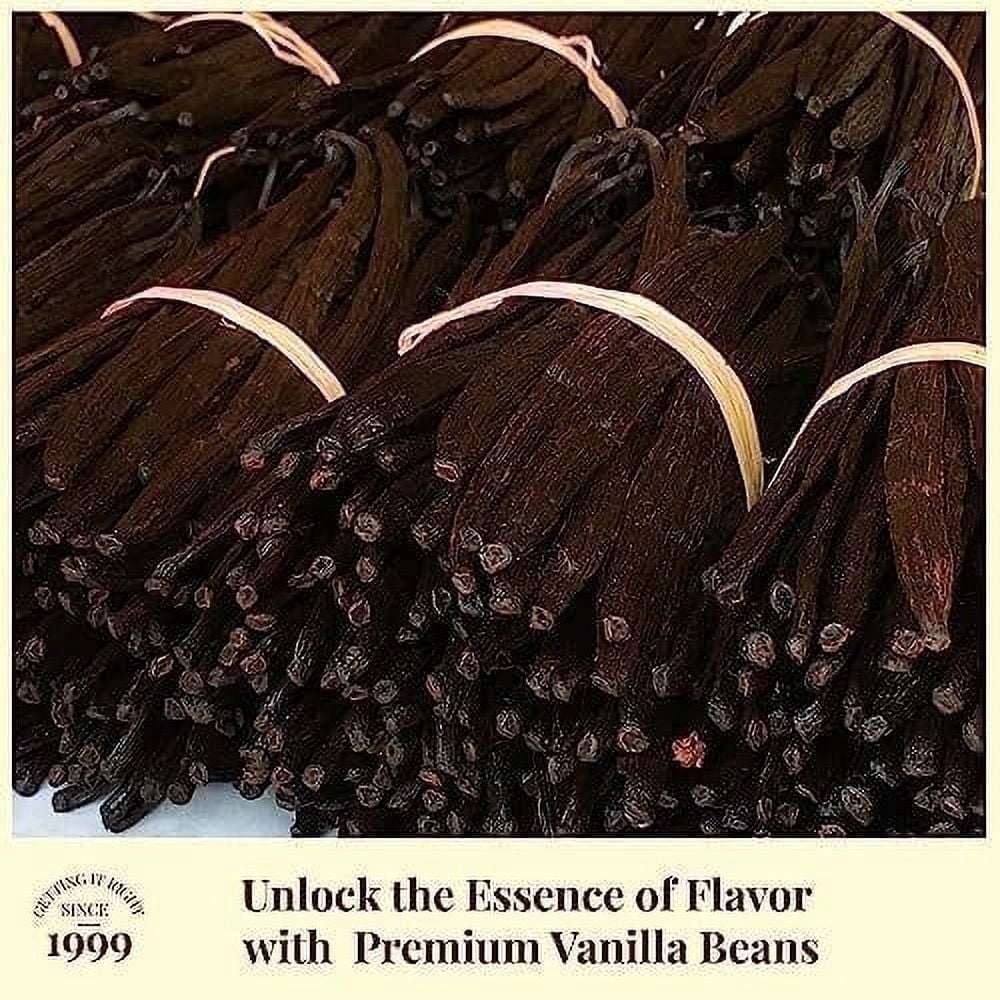 20 Whole Vanilla Beans Grade a+ , Vanilla Beans for Making Extract, 6 -8 inches , Non-GMO. by Akshit