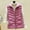 Hot Pink, variant on Drovellove Plus Size Women's Faux Gilet Sleeveless Hoodless Casual Outwear Jacket | Soft Stretchy Knit Vest for Leggings, Layering Over Tees