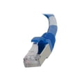 thumbnail image 4 of C2G 6in Cat6 Snagless Shielded (STP) Ethernet Cable - Cat6 Network Patch Cable - PoE - Blue - Patch cable - RJ-45 (M) to RJ-45 (M) - 6 in - screened shielded twisted pair (SSTP) - CAT 6 - molded, snagless, stranded - blue, 4 of 5