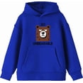 thumbnail image 4 of So Unbearable Youth Royal Blue Long Sleeve Hoodie-Medium, 4 of 6