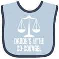 thumbnail image 3 of Inktastic Lawyer Daddys Little Co Counsel Boys or Girls Baby Bib, 3 of 4