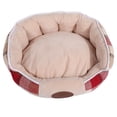 thumbnail image 3 of Lucky Monet Pet Bed Soft Warm Pet Cuddler Reversible Cushion for Dog Cat 23.6x23.6x8.7", 3 of 7