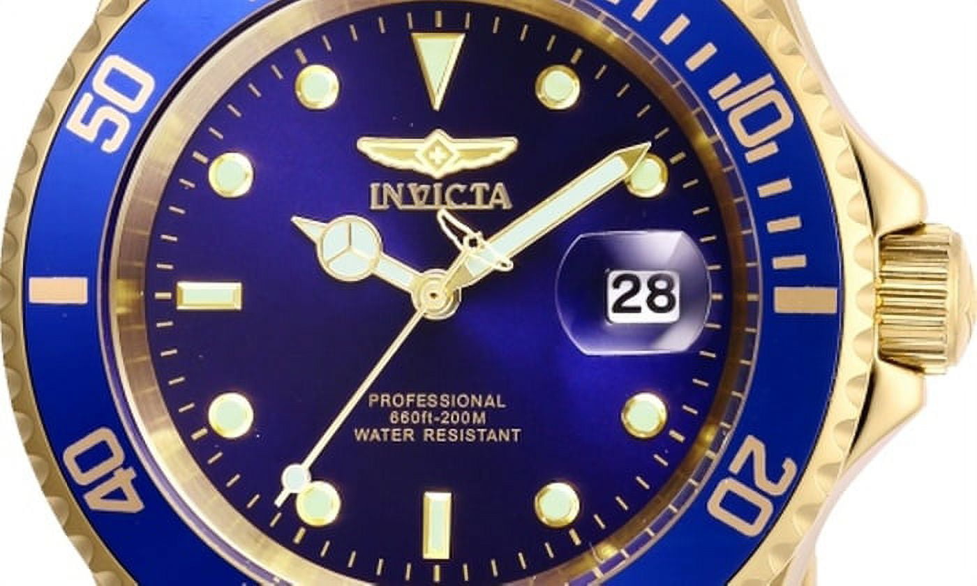 Invicta Brandclub Invicta Pro Diver Gold tone Blue Dial 40 mm Men s Watch 26974