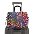 thumbnail image 2 of FORMRS 16" Laptop Bag Carrying Sleeve Case with Handle Travel Shoulder Briefcase, Colorful Wavy Plaid, 2 of 8