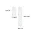 thumbnail image 2 of INSPIRE CHIC Women's Pearl Floral Lace Gloves Female Polka Point Finger Length Arm Sleeves for Grace Female Bridge Wedding Party Dating White9, 2 of 6