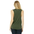 thumbnail image 2 of A Product of Bella + Canvas Ladies' Flowy Scoop Muscle Tank - MILITARY GREEN - M [Saving and Discount on bulk, Code Christo], 2 of 2