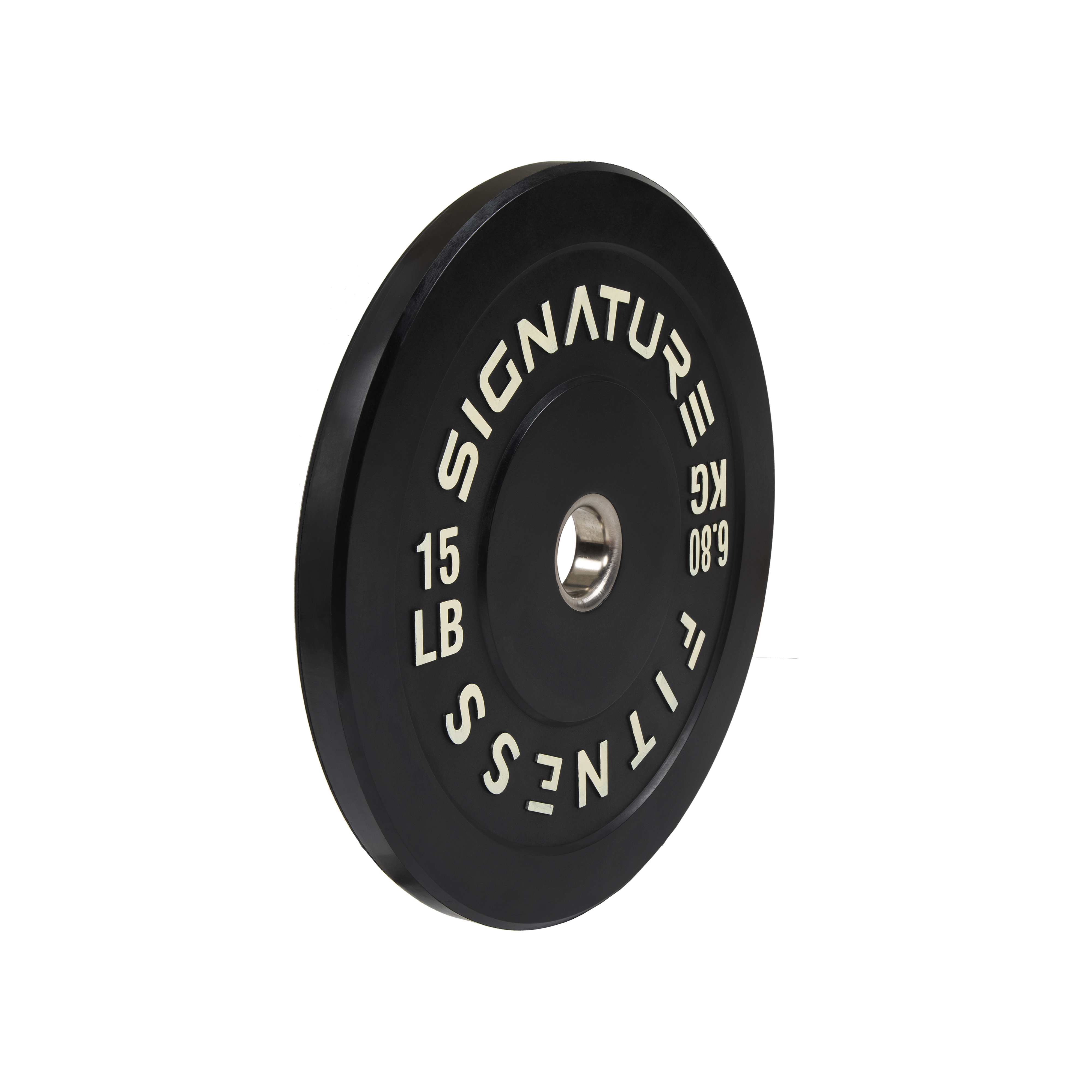 Signature Fitness 2" Olympic Bumper Plate Weight Plates with Steel Hub in Pairs or Sets - 100% Virgin Rubber