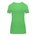 thumbnail image 5 of ACTIVE UNIFORMS SCRUBS Women's Short Sleeve Round-Neck T-Shirt Under Scrub (Lime Green, X-Small), 5 of 6