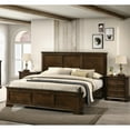 thumbnail image 2 of Bedroom Collection: Queen Panel Bed & 2 Nightstands In Antique Shade 3 : Classic Walnut Finish, 2 of 5