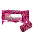 thumbnail image 6 of HUSHLILY - Baby Doll Playpen Toy Crib with Mattress and Carry Bag - Pink & Black Polka Dots, 6 of 6