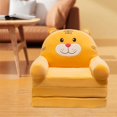 thumbnail image 2 of GUOOL Foldable Sofa Chair Cover Washable Sofa Covers Children Couch Backrest Slipcover Brown (Only Included Sofa Cover), 2 of 7