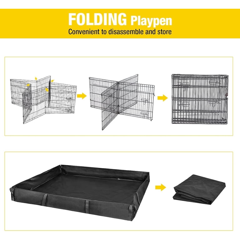 Aivituvin Pet Playpen Extension with Waterproof Mat photo 4
