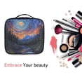 thumbnail image 6 of FORMRS Travel Makeup Bag Large Capacity Train Case Cosmetic Organizer with Adjustable Dividers, Mountains and Forests, 6 of 8