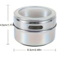thumbnail image 3 of Special Offer! Set of 12 Stainless Steel Spice Jars, Magnetic Condiment Containers with Clear Lids, Spice Storage Tin with Holes for Pouring and Sifting, 3 of 9