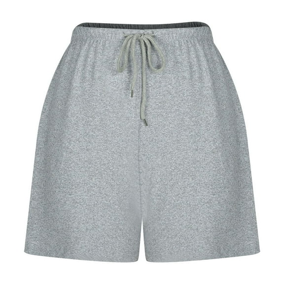 AherBiu Running Shorts for Women Drawstring High Waisted Sweatshorts Comfy Pajamas Lounge Shorts