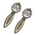 thumbnail image 2 of Cupid Vintage Copper-Colored Lace Bookmarks: Stylish Stainless Steel Reading Accessories for Book Lovers - Set of 2, 2 of 5