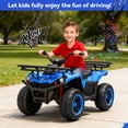 thumbnail image 2 of Yexmas 24V Kids ATV,Electric ATV for Kids 4 Wheelers Quad Car Toy, Ride On Toy Car As Gift for Kids,Blue, 2 of 7