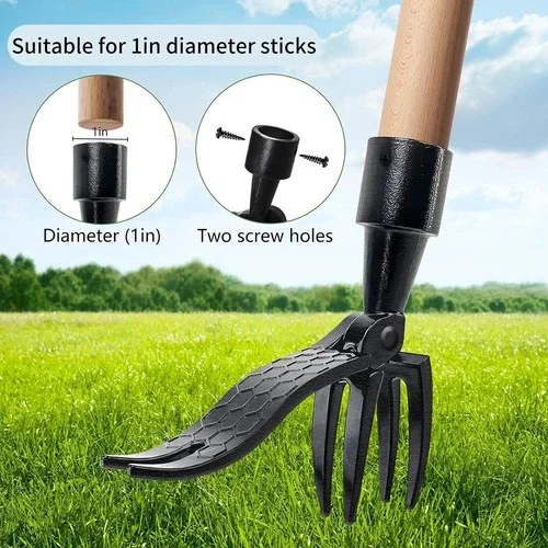 PURELY- Weeder Puller Stand Up Weed Tool Handle Claw Garden Outdoor Root Remover Killer