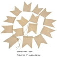 thumbnail image 4 of 15 PCS Burlap Banner Adjustable Swallowtail Flags DIY Banners For Wedding And Birthday 5 X 7 Inch/ Linen Swallowtail Flag Birthday Party Banner DIY Set, 4 of 5