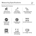 thumbnail image 4 of Digital Luxometer Professional Lux Meter Handheld Light Meter High Accuracy Luxmeter Illuminometer Photometer 100000LUX ,Easy to Use, 4 of 8