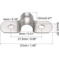 thumbnail image 2 of 50 PCS 8mm U Tube 304 Stainless Steel Clamp Rigid Pipe Clamp U-Shape Clamp Pipe Clamp, 2 of 5