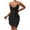 Black, variant on Women's Deep V-Neck Wave Ruffle Sleep Dress - Sheer Mesh Pajama Gown with Lace Trim Party & Loungewear for Women Soft Nightwear S-L Flirty Dress for Bedtime & Evening Events