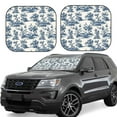 thumbnail image 1 of Balery Vintage Floral 1 Parasol para parabrisas de coche de 2 piezas | Parasol plegable para parabrisas delantero de coche para la mayoría de sedanes-Large, 1 of 6
