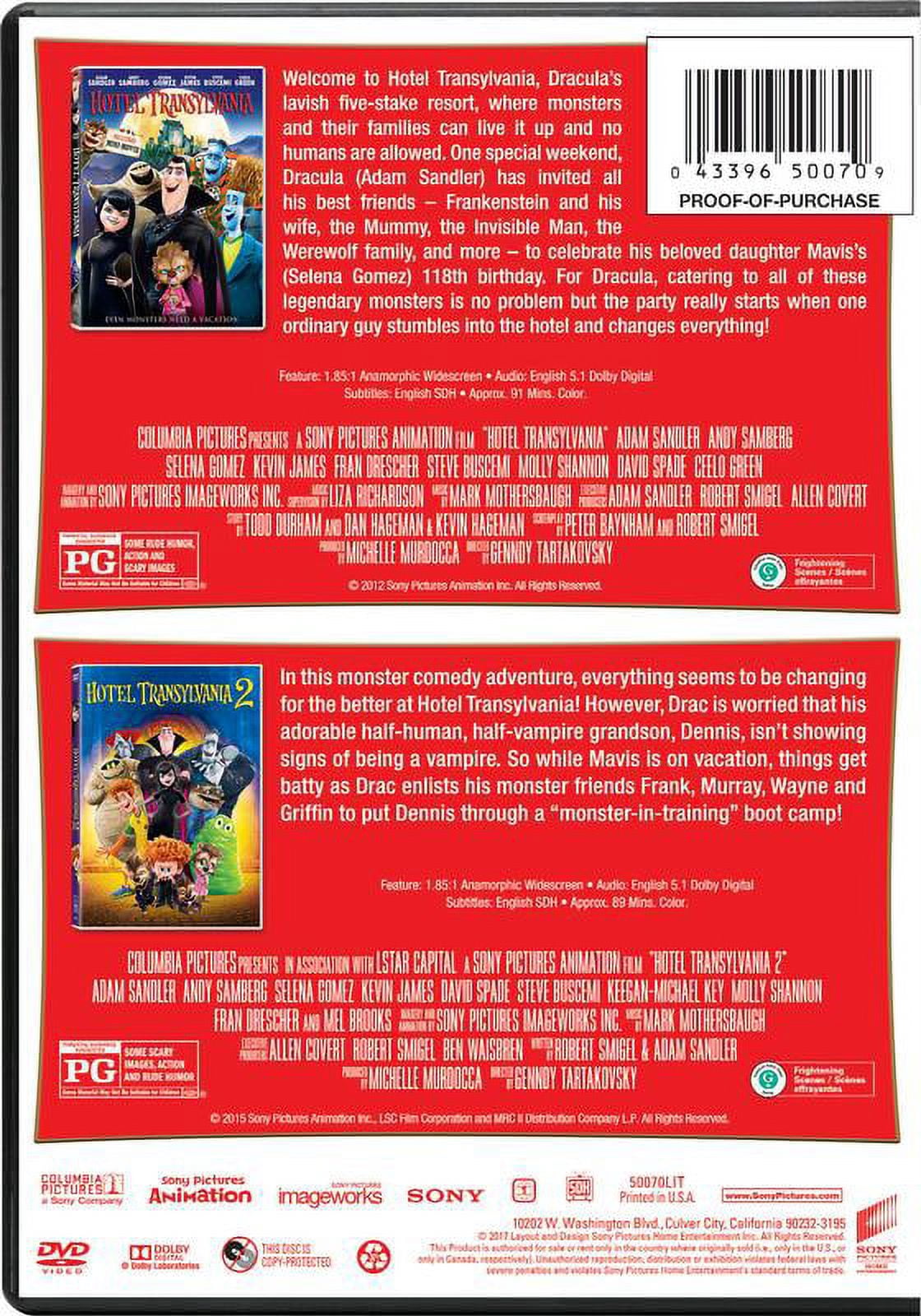 Hotel Transylvania / Hotel Transylvania 2 (DVD) - Walmart.com