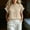 Beige, variant on jjayotai Womens Cotton Tops Ruffle Cap Sleeve T-Shirt Crew Neck Button down Shirts Cute Summer Tops