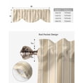 thumbnail image 5 of Tie Up Valance Curtain for Kitchen,Abstract Geometric Yellow Stripe Rod Pocket Short Curtains Adjustable Tie-Up Shade Valances,Modern Minimalist Line Window Treatment for Bathroom Living Room Bedroom, 5 of 8
