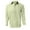 Green, variant on Npasoilc Chemise Tops for Men Cotton Linen Long Sleeve 1/3 Button Up Turn Down Collar T-Shirts Breathable Lapel Beach Shirts Daily Casual Loose Blouse Tops