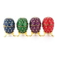 thumbnail image 3 of Easter Egg Crystal Jeweled Egg Trinkets Box Clasp Trinkets Holder Gift Red, 3 of 7