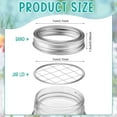 thumbnail image 5 of JZROCKER Metal Flower Lid Insert Mason Grides Flower Organizer Lid Insert for Jar, 5 of 13