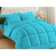 thumbnail image 2 of 1 Piece New Fluffy Pattern Comforter, 800 TC, 100% Egyptian Cotton, Super King Size Turquoise Blue Solid, 2 of 6
