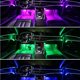 thumbnail image 4 of Red Lámpara de luz ambiental para coche, fibra óptica Rgb, Control remoto inalámbrico, multicolor, 4 of 5