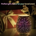 thumbnail image 3 of Electric Wax Derrite Warmer EQUSUPRO 3D Glass Fireworks Design, 3 of 5