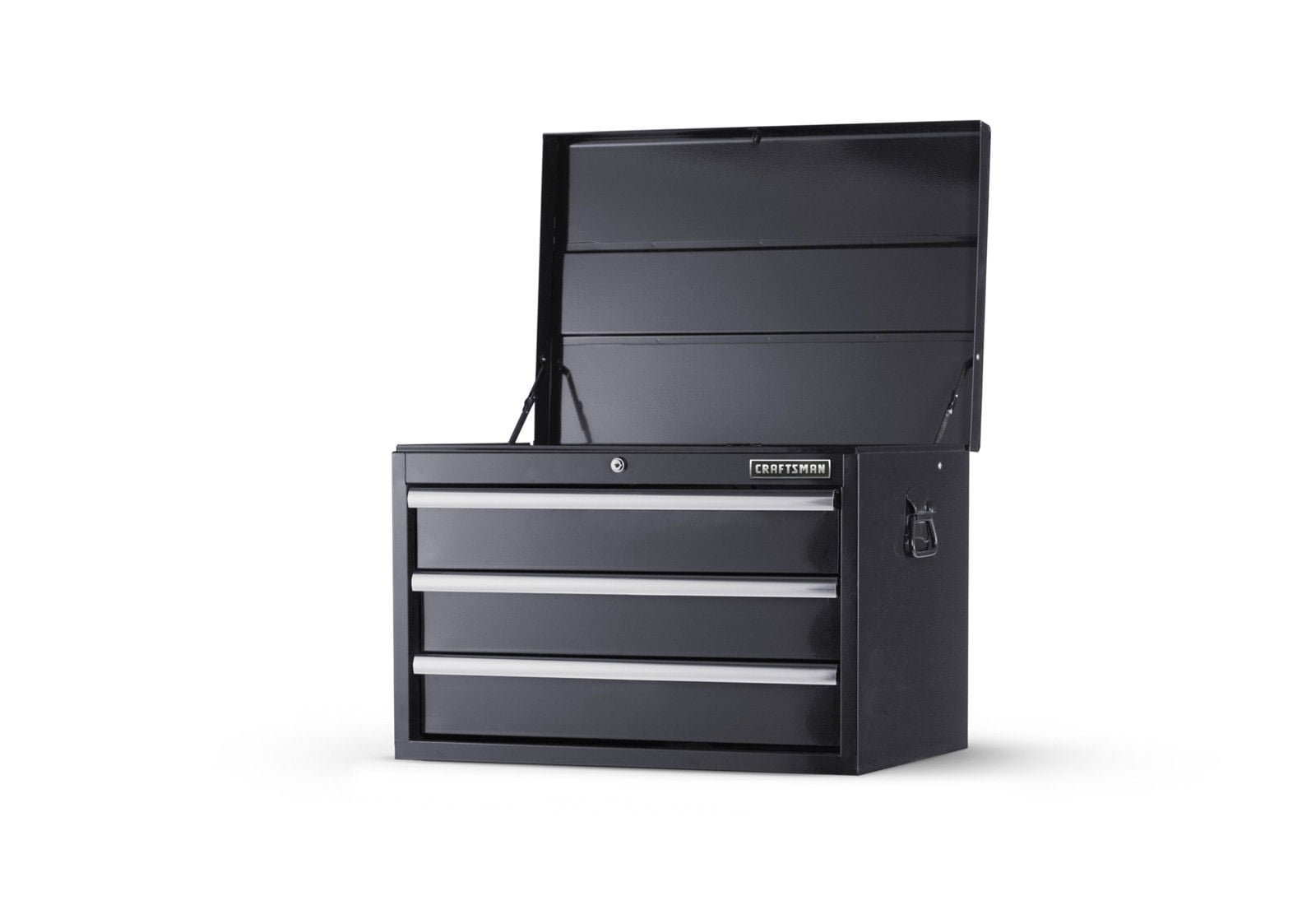 Craftsman Tool Box 27 In Top Chest 3 Drawer Std Duty Ball Bearing Slides Toolbox Storage Organizer Black 10272 Walmart Com Walmart Com