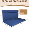 thumbnail image 3 of Outdoor Loveseat Glider Cushion 42”x48” Waterproof Patio Seat Pad for Bench, Swing & Furniture, Navy Blue,1PCS, 3 of 7