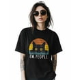 thumbnail image 2 of Black Cat Colorful Stripe Womens Tshirt Graphic Tees Cotton Crew Neck T-Shirts, Casual Short Sleeve Shirts for Women Teen Girl EW People, 2 of 3