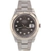Pre-Owned Mens Stainless Steel Datejust II Grey Diamond, 18kt White Gold Fluted Bezel, Stainless Steel Oyster Band, 41mm