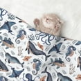thumbnail image 2 of Naloa Underwater Animals 1 Dog Blanket, 3 Sizes Cat Blanket for Indoor Cats Large Medium Small Dog Gifts-Large, 2 of 8