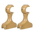thumbnail image 4 of soportes de madera para barra de cortina, para montaje en pared, para baño, cocina, hogar y sala de estar., 4 of 5