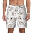 thumbnail image 2 of Goofa Cartoon Koala Printed Men's Swim Trunks Board Shorts Quick Dry Mens Swimming Trunks with Compression Liner,Breathable Fit Hawaii Beach Shorts-Medium, 2 of 9