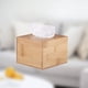 thumbnail image 4 of 1 caja de pañuelos de madera cuadrada de bambú para escritorio, soporte para servilletas, para casa, hotel, coche, oficina, tamaño S, 4 of 8