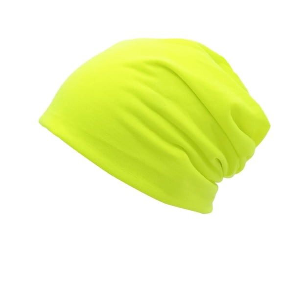 Women Soft Stretchy Beanie Hat Solid‑Color Slouch Knit Cap Warm Thermal Maternity Sleep Cap Casual Daily Headwear