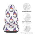 thumbnail image 4 of Wukai Golf balls Full Set Car Seat Covers with Soft Padding Universal Auto Front Seats Protector and Cushion Mat, 4 of 5