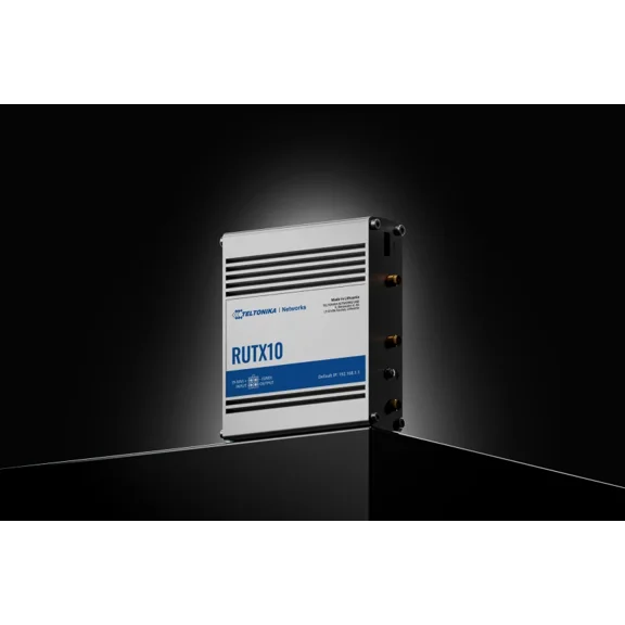 Teltonika RUTX10 Professional Gigabit Ethernet Router with Dual Band AC Wi-Fi, 4x Gigabit Ports, Bluetooth LE, Advanced VPN, VLAN Support, Remote Management, and Enhanced Security Features