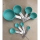thumbnail image 2 of Juego de 8 cucharas medidoras de plástico verde, utensilios de medición para repostería, cucharas para café, 2 of 7