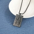 thumbnail image 2 of TEAMER Skeleton Tarot Card Necklace Stainless Steel Amulet Marigold Tarot Card Major Arcana Necklaces for Women Men, 2 of 4