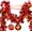 Red, variant on Jinswick Fall Maple Leaves Garland Decorations,6.56FT Glitter Tinsel Leaf Thanksgiving Decor for Tree Autumn Mantle Bedroom Office Classroom Party Indoor Outdoor Holiday Home Orange(2Pack)